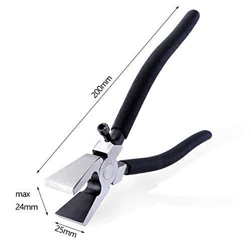 42Sets 1" Key Fob Hardware - 3 Colors 1" Key Fob Key-chain Perfect with 1Pcs Key Fob Glass Running Pliers for Key Fob Wristlets Install