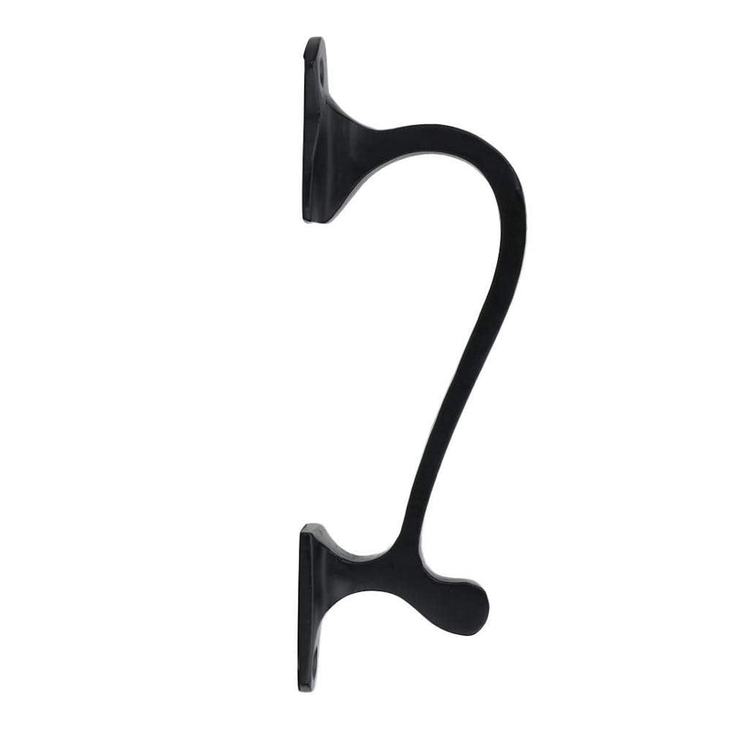 A29 Set of 2 Door Handle Pull, Heavy Duty Long Door Pulls for Kitchen Cabinets, Cabinet Pulls, Closet Pulls, Cast Iron Black Powder Coat Finish Gate Handles