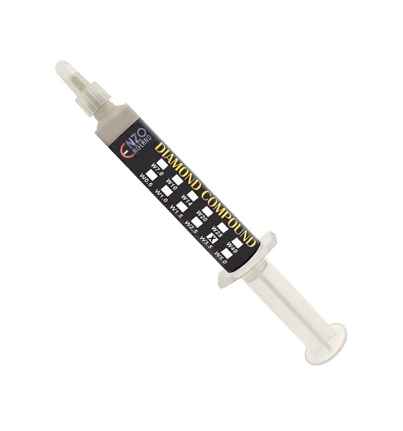 Abrasive Poly Diamond Compound Paste 5 Gram Syringe for Sharpening Stropping Polishing Honing and Fine Lapping of Knife Razor Cutting Carving Blade (W3.5#3000) W3.5 #3000