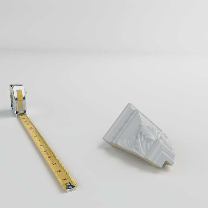 Ekena Millwork MOC03X04DE-CASE-4 Outside Corner for Moulding MLD04X03X05DE (4-Pack), 3 1/4"P x 4 1/2"H, Primed, 4 Pack