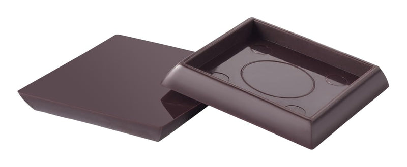 Scotch Caster Cups, 6-Pack of 4 2 in. Square Non-Slip Furniture Pads for Tables, Sofas, Beds on Finished Surfaces Square 2"