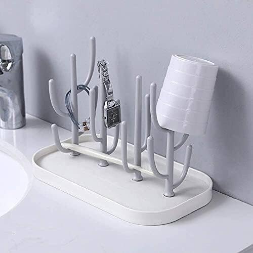 Bottle Drying Rack Baby Bottle Stand Strainer Drying Cleaning Equipment Removable Detergent Easy to Carry Clean Baby Supplies 14.5 x 19 x 25.5 Cm (Beige) Practical and Professional - NewNest Australia