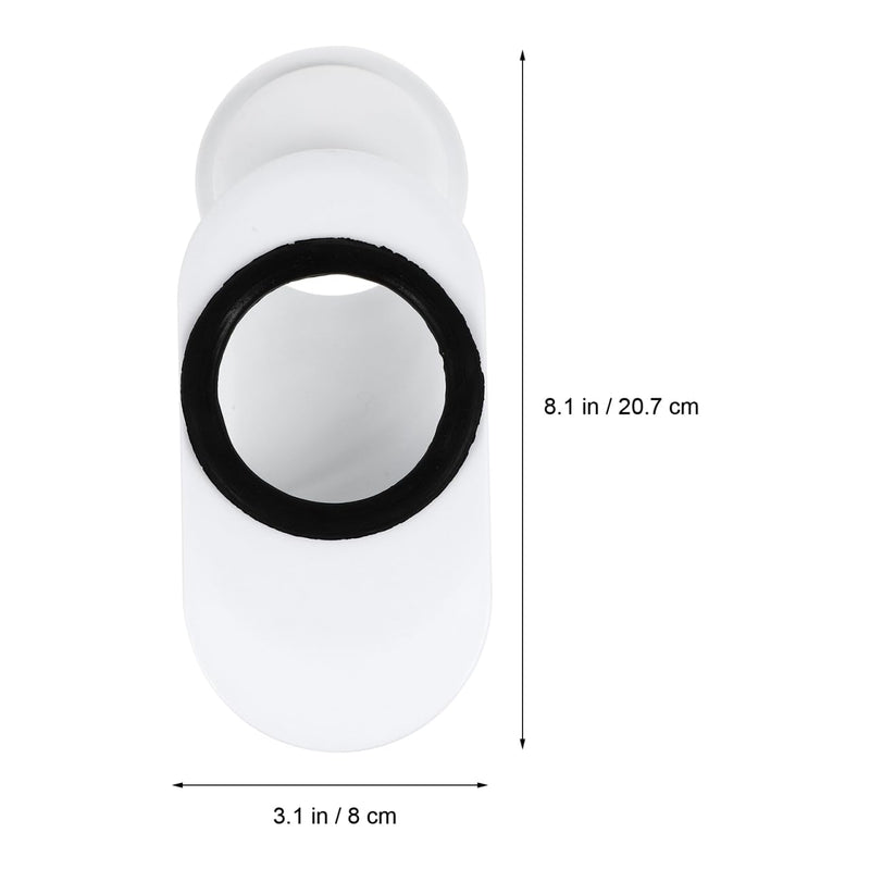 DOITOOL Adjustable Toilet Shifter Flange Adapter for 4.5-6 Inch Offset Toilet Replacement Part Compatible with 3.78-4.33 Inch Drain Bathroom Installation Tool