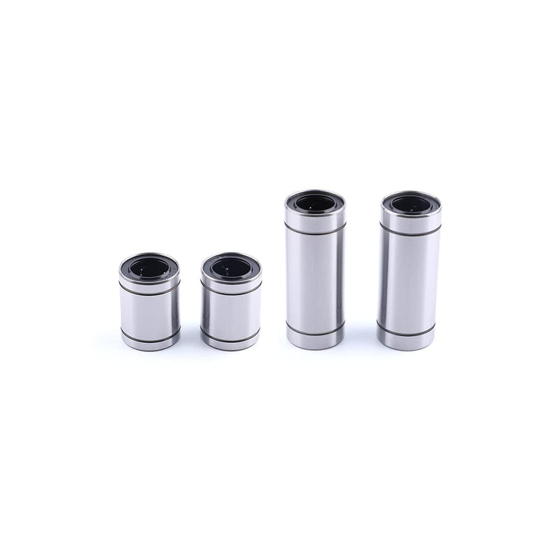 LM25UU Linear Ball Bearing, Bore Dia 25 mm, OD 40 mm, Width 59 mm, Used for Mechanical Sliding Tables, CNC Machine Tools, 3D Printers, Silver 2pcs 25x40x59mm 2