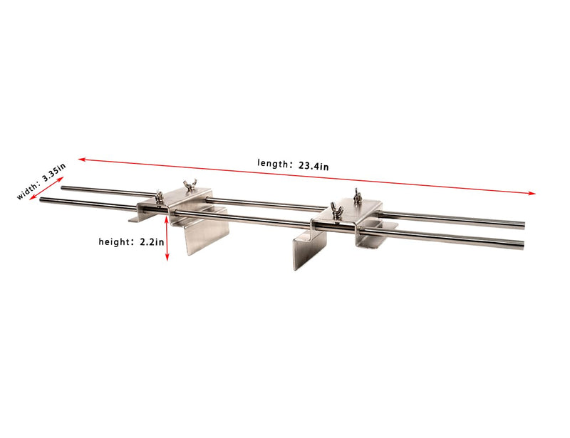 Slide Staining Rack, 304 Stainless, Adjustable Staining Rack for Sinks Up to 21"