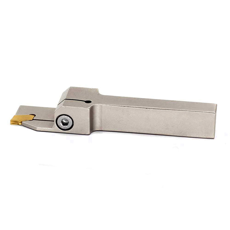 OSCARBIDE Heavy Duty Nickel Plated 3/8"x1/2"Indexable Grooving Parting Holder QA06R-20J Right -Hand Lathe Cut Off Tool with GTN-2 Carbide Insert, 1pieces
