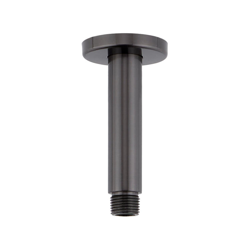 Signature Hardware 449669 4" Square Ceiling Mounted Shower Arm and Flange Brushed Nickel