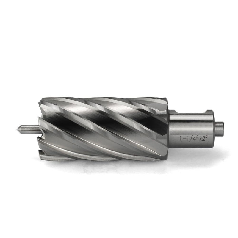 Annular Cutter 3/4 Inch Weldon Shank 1-1/4 Cutting Diameter 2 Cutting Depth Slugger Bits HSS Kit for Magnetic Drill Press
