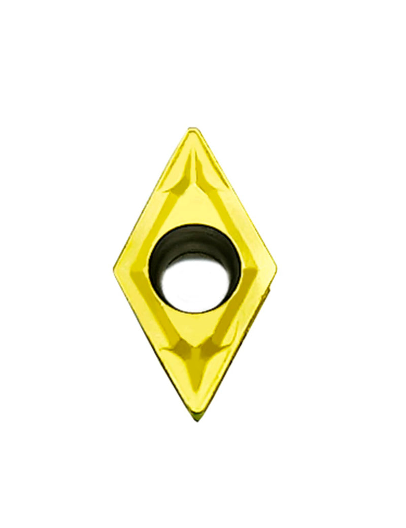Carbide Inserts for Lathe Tool Holder - 10PCS DCMT21.51 Indexable Solid Carbide Turning Insert Blade 20PCS DCMT070204 yellow