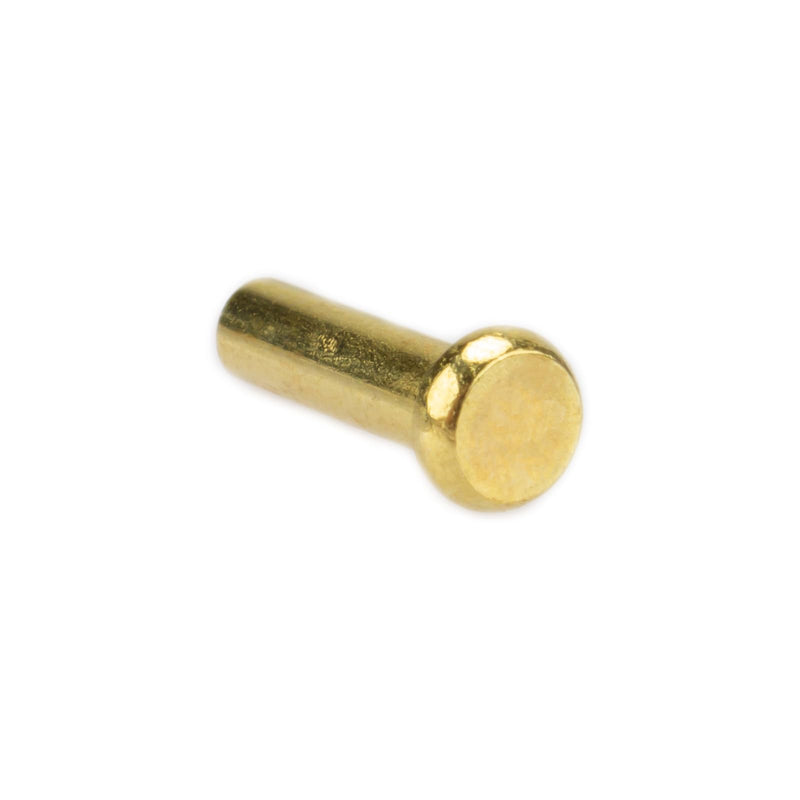 Cutlers Cutlery Rivets 3/16" x 3/8" Knife Making Handle Pins- Brass (25 sets)