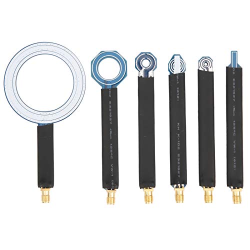 6Pcs PCB Near‑Field Magnetic Field Probe, EMC EMI Near Field Probes Set with Storage Box, SMA Female Conduction Radiation Antenna for Locate and Identify Potential Sources of