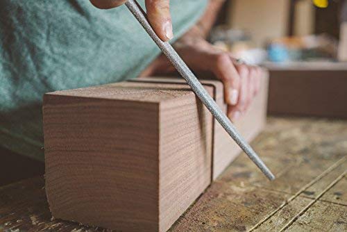 Kutzall Original 6" Flat Hand Rasp - Coarse, Wood Rasp/File Used for Woodworking & Shaping, W/Ergonomic Soft Grip Handle, Abrasive Tungsten Carbide Coating - 11" (279.4mm) Overall Length - FT6330 Flat - Coarse 6" (152.4mm) Length