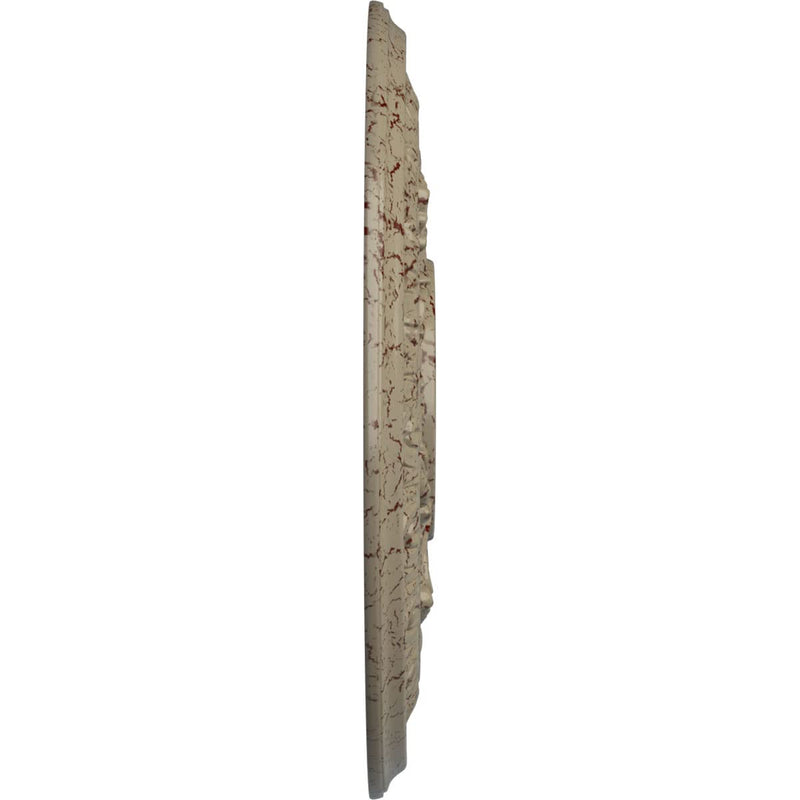 15 3/8"OD x 4 1/4"ID x 1 1/2"P Baltimore Ceiling Medallion (Fits Canopies up to 5 1/2"), Hand-Painted Gobi Desert Crackle