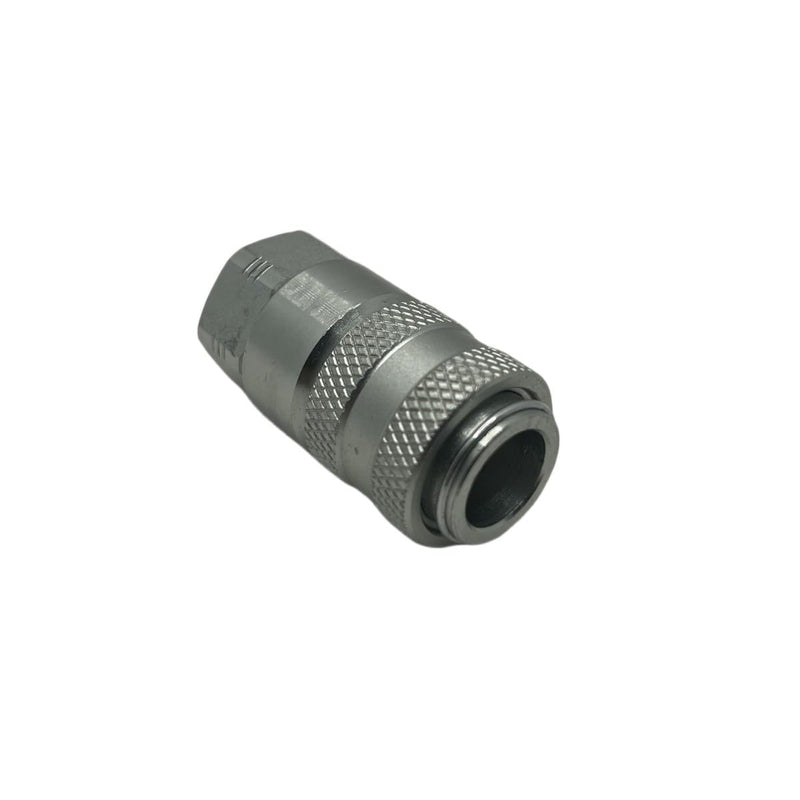 PD222 Series PD Steel Test Port and Diagnostic Equipment Quick Coupler with Female Pipe Thread, 1/8" Body Size, 1/8"-27 NPTF Thread Size, 1.8" Length LX-PD222 Coupler