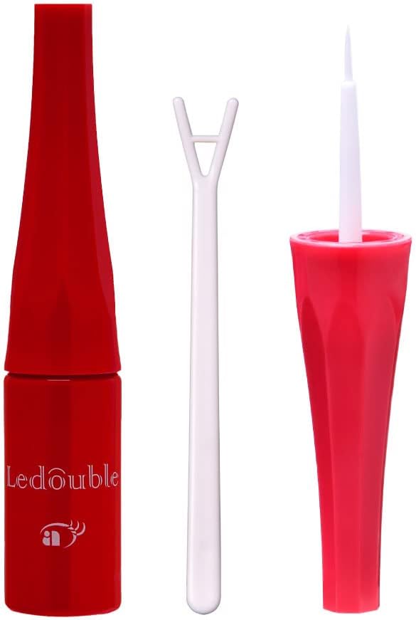 Ledouvre 0.16 fl oz (4 ml) Double Layer Teardrop Bag with Double Eyelids Habit Coating Coating Waterproof Type Bangs Keep - NewNest Australia
