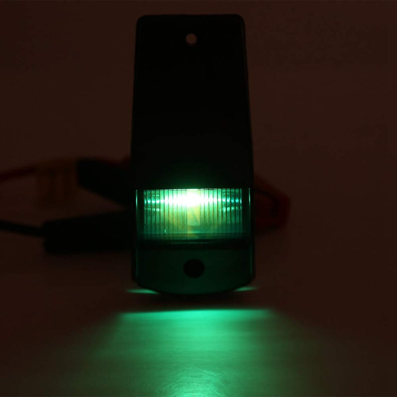 EVGATSAUTO Boat Navigation Lights 12V Red Green LED Pair for Boats and Yachts – Marine Side Lights, Black