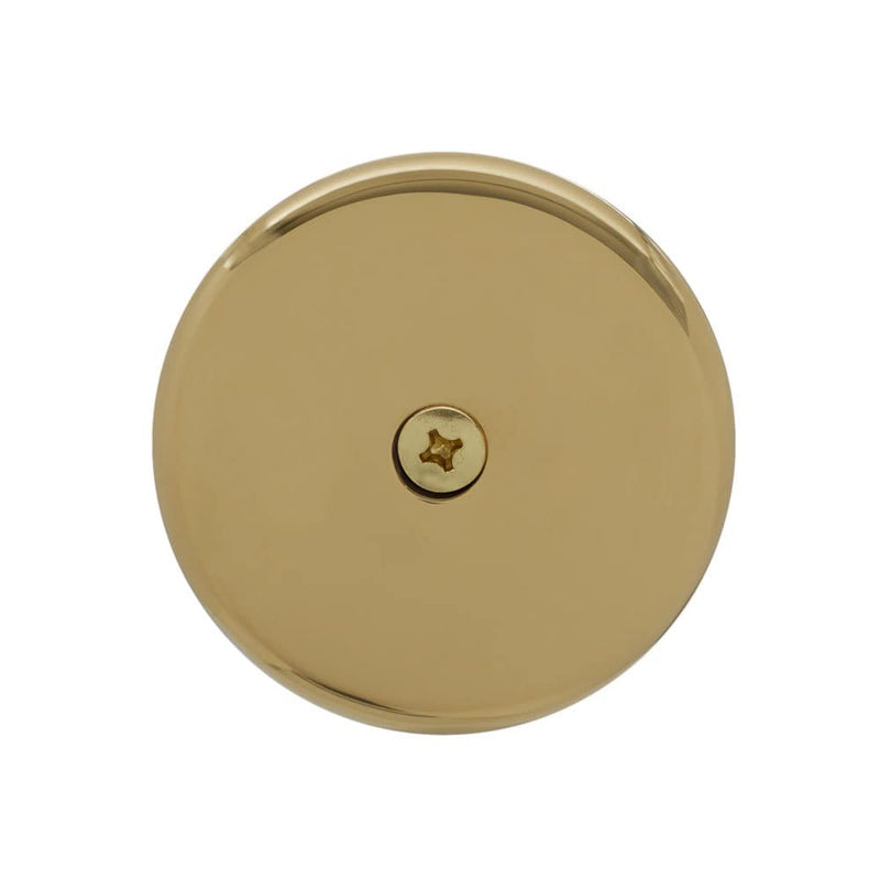 Westbrass Twist & Close Tub Trim Set with One-Hole Overflow Faceplate, Polished Brass, D94-01