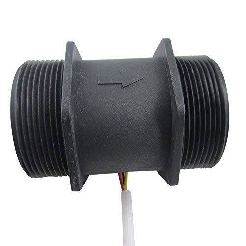 DIGITEN G2" 2 inch Water Flow Sensor, Hall Effect Sensor Flow Meter Flowmeter Control 10-200L/min - Arduino, Raspberry Pi, and Reverse Osmosis Filter Compatible