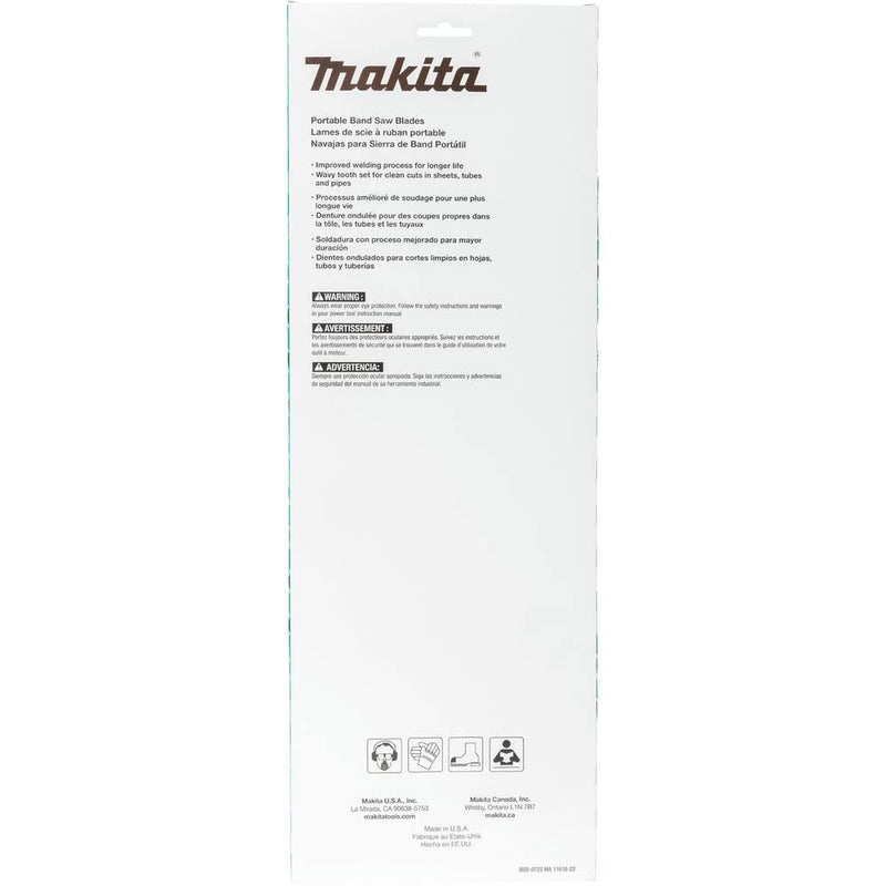 Makita T-05614 44-7/8" 14 TPI Bi-Metal Portable Band Saw Blade, 3/pk