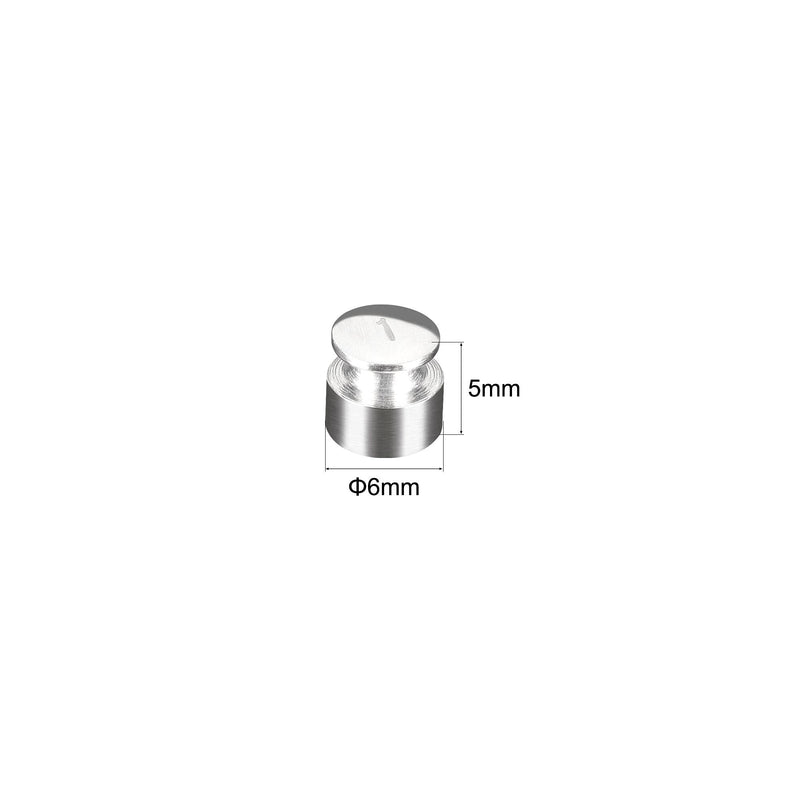 uxcell M2 Steel Calibration Weight Chrome Plated 1g for Balances Digital Scales