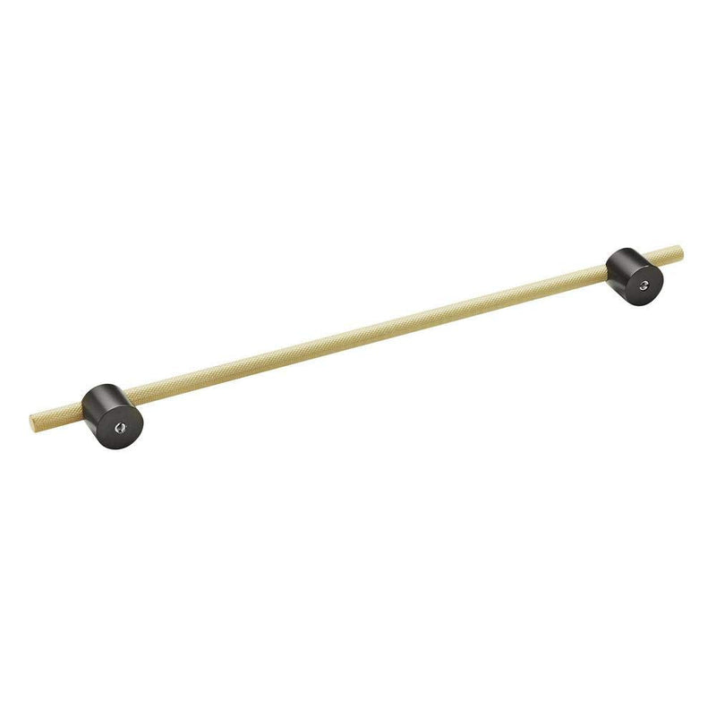 Amerock | Cabinet Pull | Matte Black/Matte Gold | 12-5/8 inch (320 mm) Center to Center | Transcendent | 1 Pack | Drawer Pull | Drawer Handle | Cabinet Hardware 12-5/8" Center-to-Center