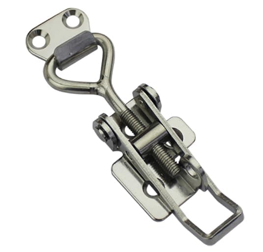 SYINE Adjustable Buckle Cabinet Boxes Lever Handle Toggle Catch Latch Lock with Screws,2 Pcs (3S,Range:126-148mm) 3S,Range:126-148mm