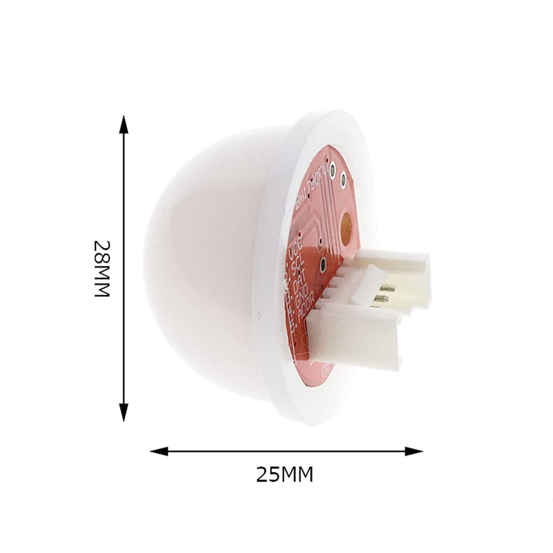 HiLetgo 2pcs BH1750 BH1750FVI Digital Light Illumination Sensor Light Intensity Sensor Module Light Intensity Ball for Arduino DC 5V