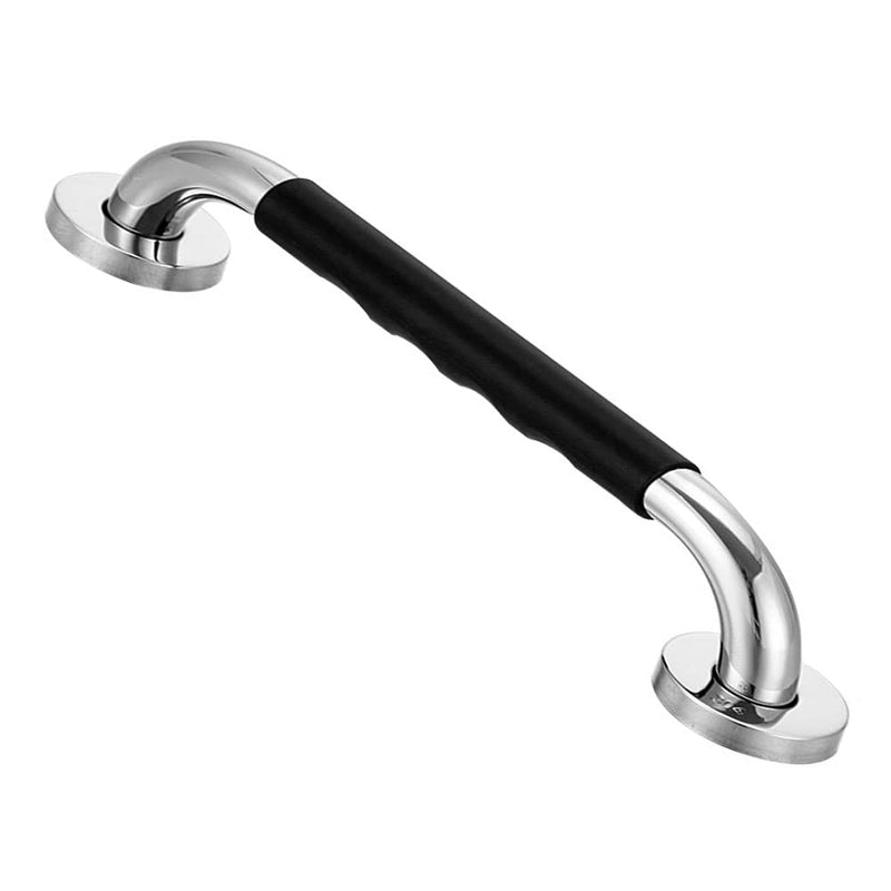 24 Inch Anti Slip Shower Grab Bar Handle, Hoopever Stainless Steel Chrome Bathroom Balance Bar, Safety Hand Rail Support, Handicap Elderly Injury Senior Assist Bath Handle, 1.25 Inch Diameter