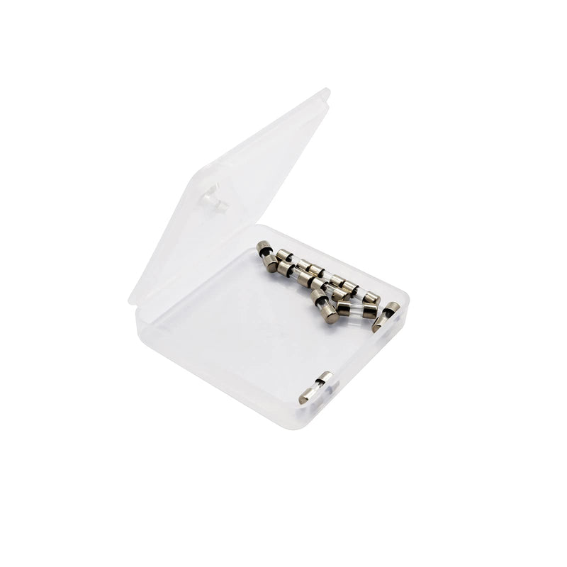 SIXQJZML 10 Pack F3AL Fast-Blow Mini Fuse 3A Max 3 amp 125V Glass Fuses 0.14 x 0.39 inch / 3.6 x 10 mm (125Volt) (F3A)