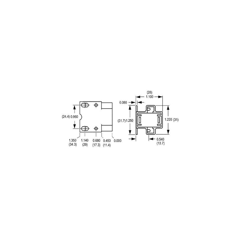 Leviton 26720-200 HOR SCR MT Flour H-13