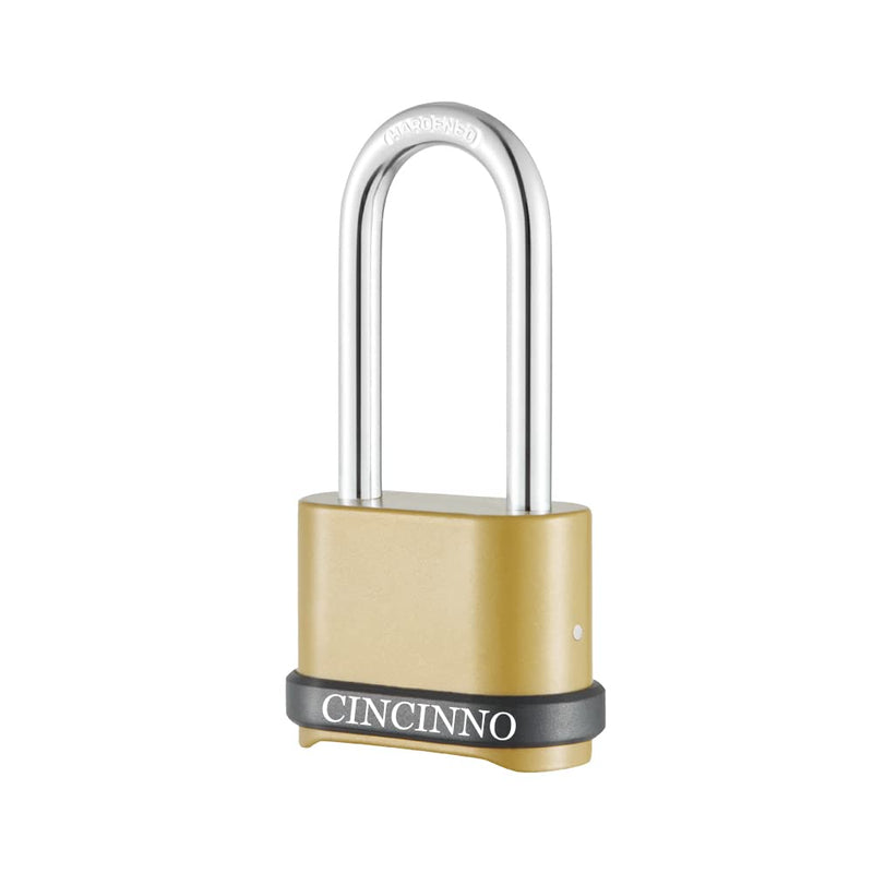 4 Digit Combination Lock, Heavy Duty Combo Padlock with Long Shackle for Outdoor Use,Sheds, Locker, Storage Unit, Gym and Gate - NewNest Australia