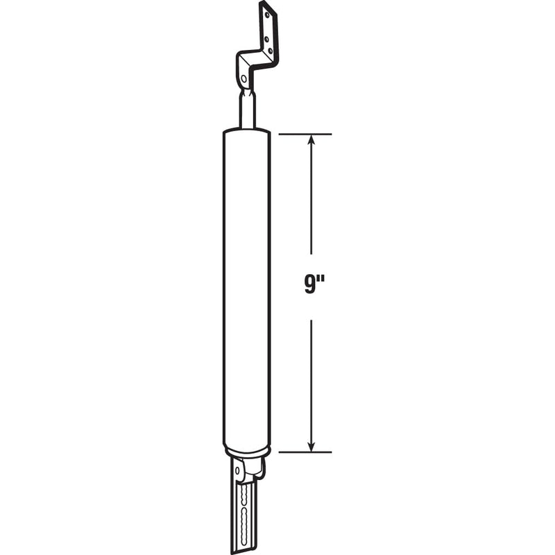 Prime-Line K 5104 9 In., Black Finish Screen Door Pneumatic Closer (Single Pack)