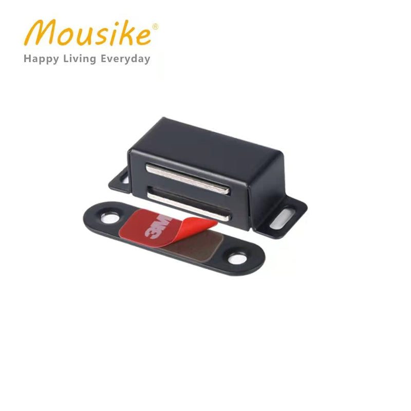 Mousike Cabinet Magnets Magnetic Door Catch Stainless Steel Door Magnet for Kitchen Bathroom Cupboard Wardrobe Closet Closures Cabinet Door Drawer Latch 20 lbs (Black 8Pack) Black-8Pack