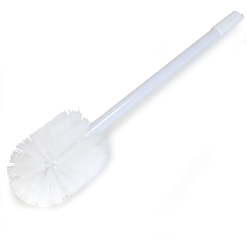 SPARTA Industial Tank Brush Pipe Brush, Drain Brush with Handle for Commercial Kitchens, Polyester Bristle, 5 Inch, White