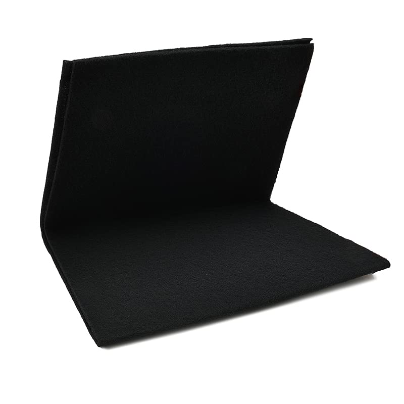 Cut-to-Fit Activated Carbon Filter Sheet Charcoal Air Vent Filters Pad Black Range Hood AC Replacement Fabric Filter 1 Pack 16" x 48" x 0.125" 16" x 48" x 0.1"