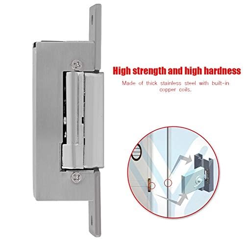 12V 300kg Electric Door Locks, Electric Strike Door Double UnlockThick Stainless Steel Magnetic Door Lock, Waterproof Magnetic for Office Building, Factory Doors