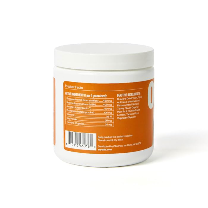 Ollie Zoomies Dog Hip and Joint Supplement - Glucosamine and Glucosamine Chondroitin for Inflimation Relief, 60 Count Appx.