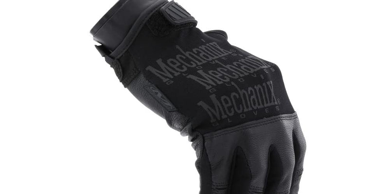 Mechanix Wear Tactical Specialty Recon Gloves - Heavy Duty - Slim-Fitting Leather Work Gloves - Touchscreen Compatible - Machine Washable - Large - Covert Black