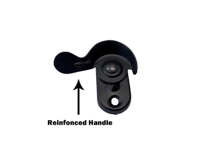 QCAA Steel Window Sash Lock, CTC 2", Matte Black, 16 Pack, Made in Taiwan 16pack Matte Black (CTC 2")