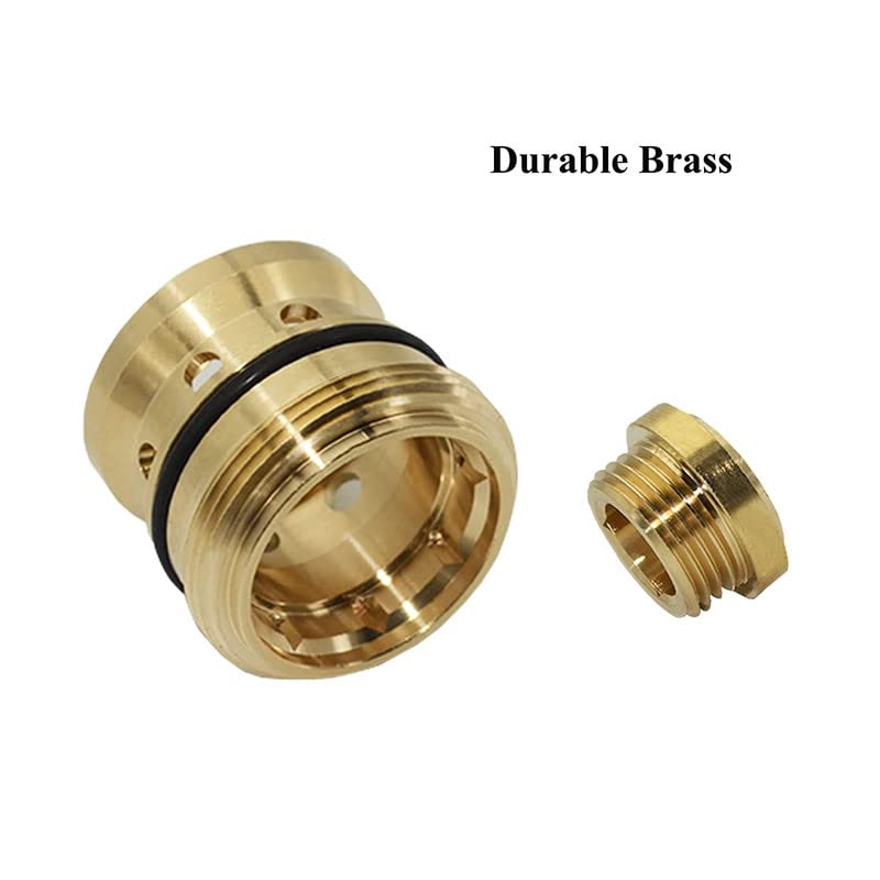 5 Sets TA-4 Hot and Cold Seats for Shower Temptrol Valves, Hot and Cold Seats Replacement, Brass 5 Sets