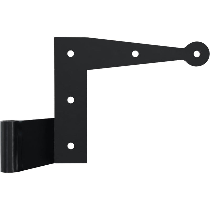 SteelTek L-Hinge with 1 1/2" Offset (Sold as Pair), 304 Stainless Steel, Powder Coated Black