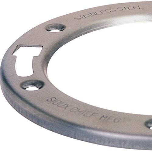 Sioux Chief Mfg 886-MR 866-S3I S/S Closet Flange Ring, Pack of 1, Stainless Steel