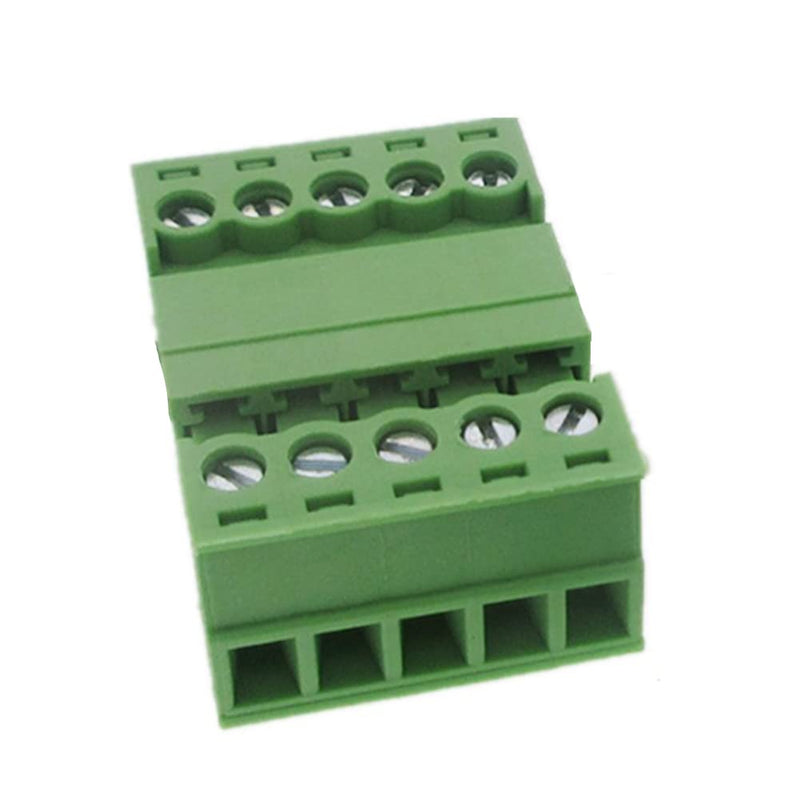 5Set 5-Pin 300V 8A KF2EDGK 3.5mm Pitch Screw Terminal Block Pluggable Connector for 28-16AWG 3.5mm-5-Pin(5PCS)