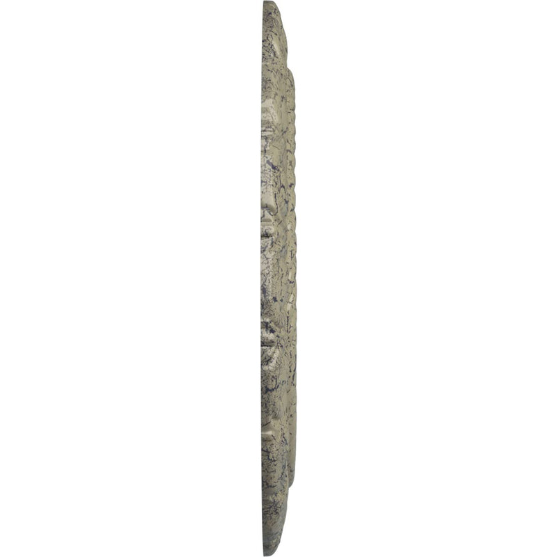 Ekena Millwork CM09CLCSC 9" x 4-1/2" x 1/2" Claremont Ceiling Medallion, Castle Stone Crackle Castle Stone Crackle (Flat Finish)