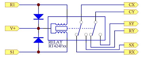 ELECTRONICS-SALON Passive Bistable/Latching DPDT 8 Amp Power Relay Module, 12V Version