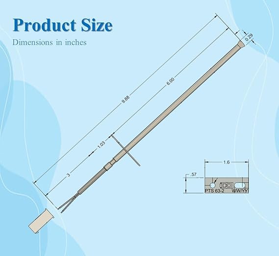 Replacement for Frigidaire 316490000 Oven Probe Temperature Sensor Made in The USA 12-Month Warranty