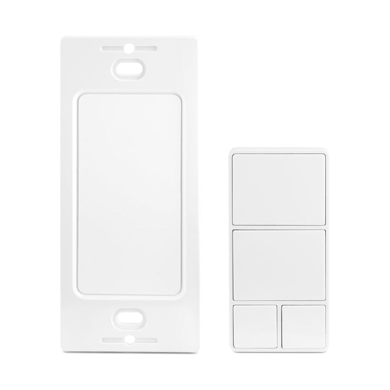 Zooz 800 Series Z-Wave Long Range Wall Remote & Scene Controller ZEN37 (Battery Powered), White | Z-Wave Hub Required