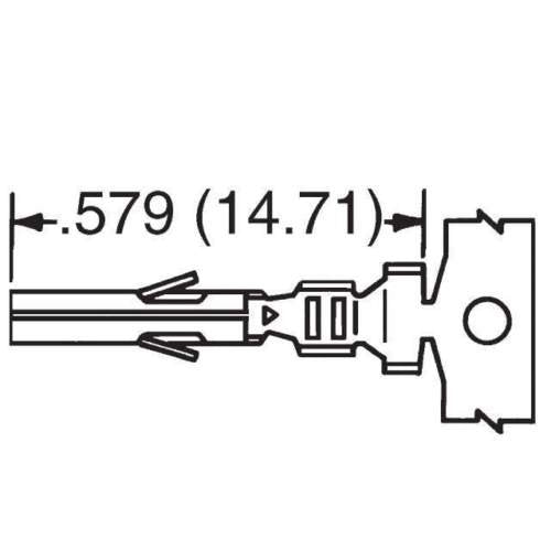 Molex 8-Pin Black Connector Pitch 4.20mm.0165" w/18-24 AWG Pin Mini-Fit Jr