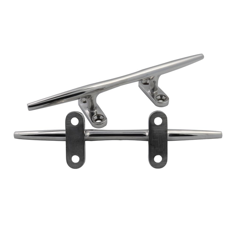 4/5/6/8/10 Inch Boat Cleats Marine Dock Cleats 316 Stainless Steel Open Base Cleats for Boat Kayak Mooring and Home Decor of 2 Pcs 6 inch