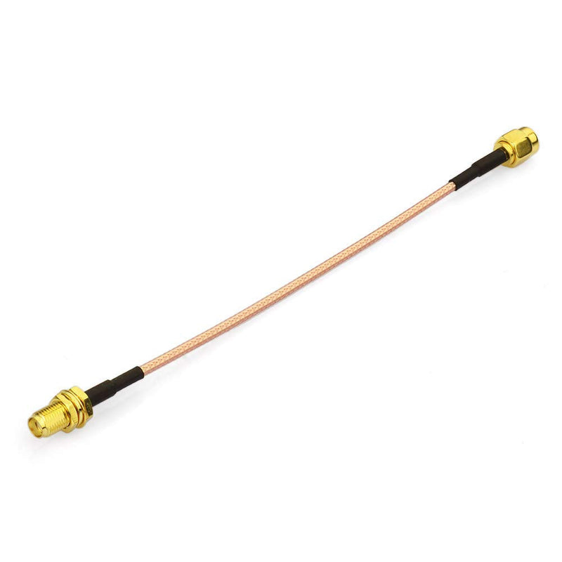 BINGFU SMA Female Bulkhead Mount to SMA Male RG316 Antenna Extension Cable 6 inch 15cm 2-Pack Compatible with 4G LTE Router Gateway Cellular SDR USB Dongle Receiver 6 inch / 15cm